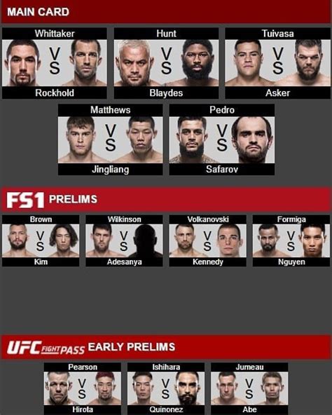 ufc lines|ufc line up.